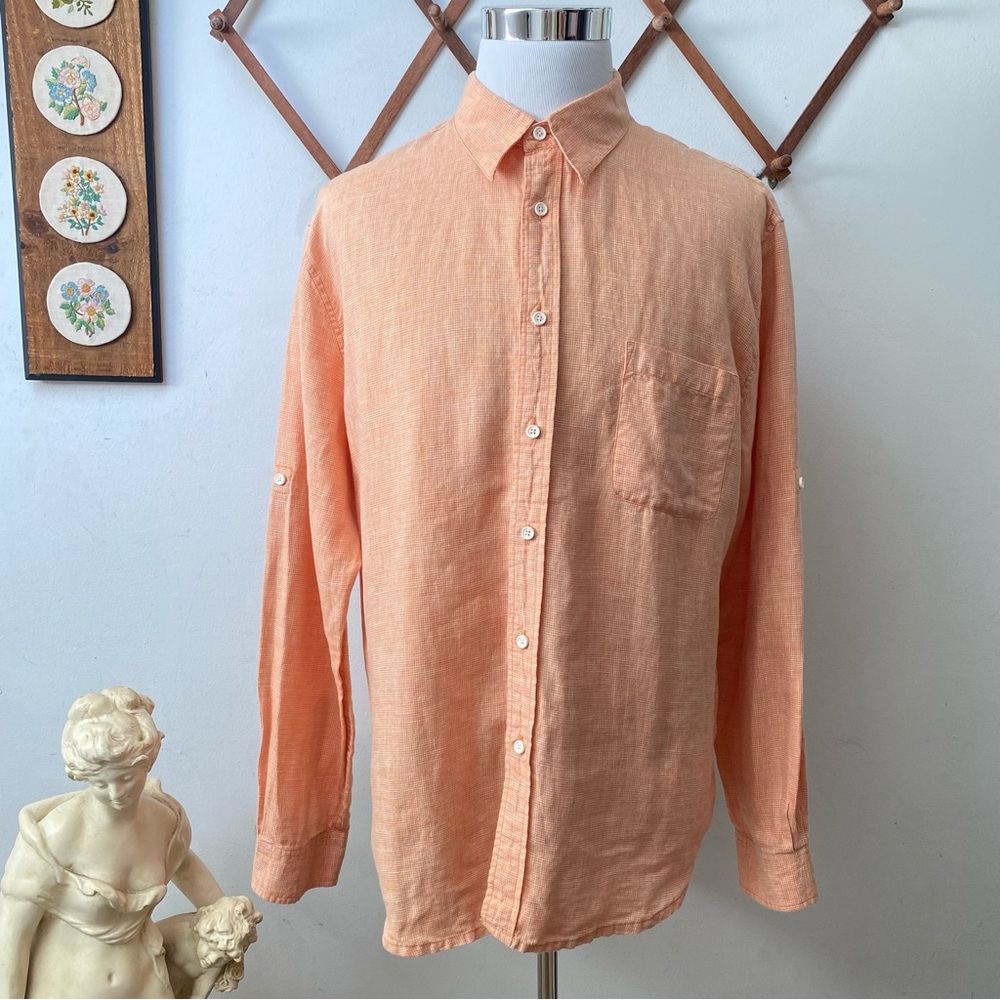Island Republic 100% Linen Casual Button Up Shirt